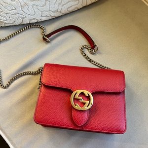 GUCCI Interlocking Shoulder Bag Small (Purchased In Italy)